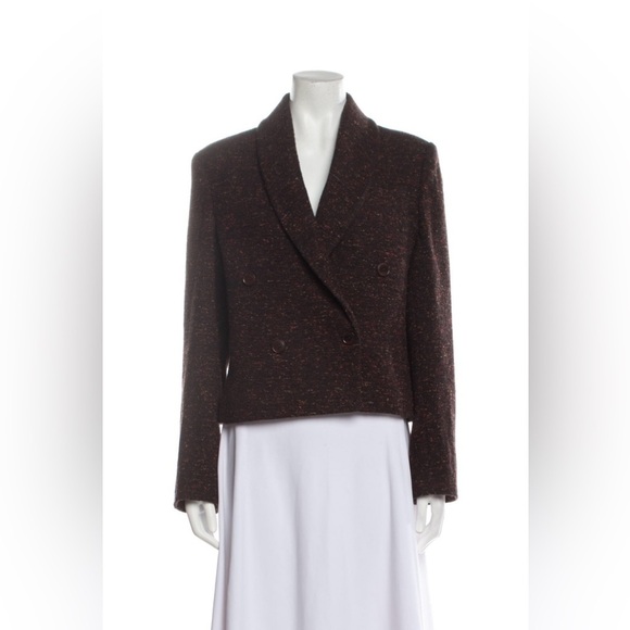 Anine Bing Brown Tweed Blazer with Metallic Accents SZ Medium - Picture 5 of 13